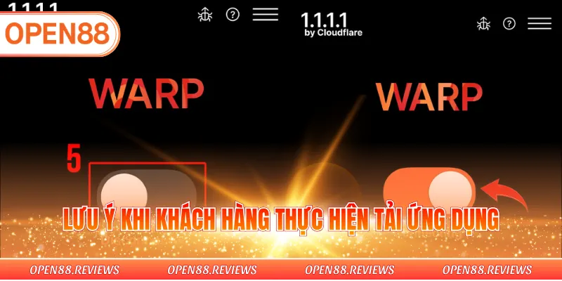 Lưu ý khi khách hàng thực hiện tải ứng dụng