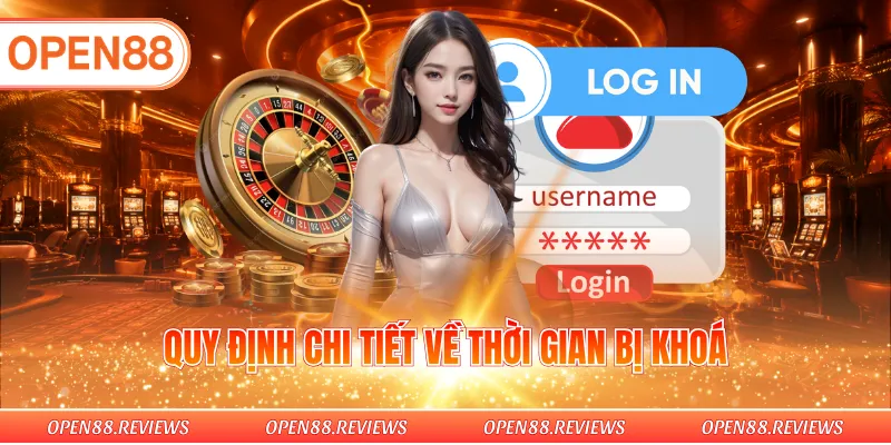 Quy định chi tiết về thời gian bị khoá