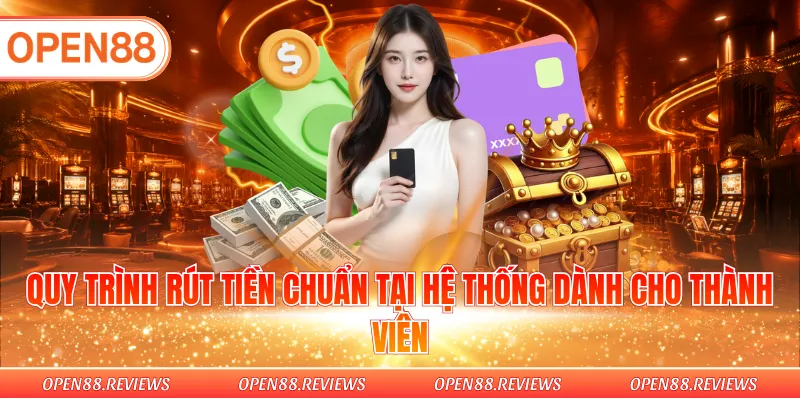 Quy trình rút tiền chuẩn tại hệ thống dành cho thành viên