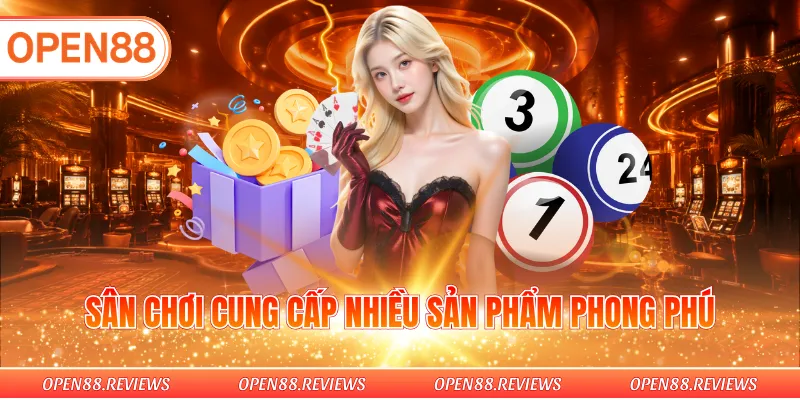 Sân chơi cung cấp nhiều sản phẩm phong phú