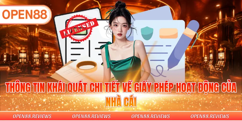Thông tin khái quát chi tiết về giấy phép hoạt động của nhà cái